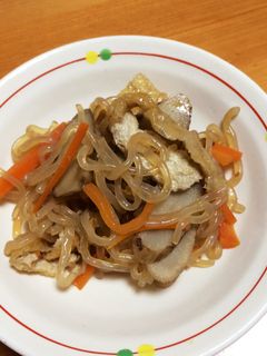 ごぼうと糸こんにゃくの炒め煮-レシピのメイン写真