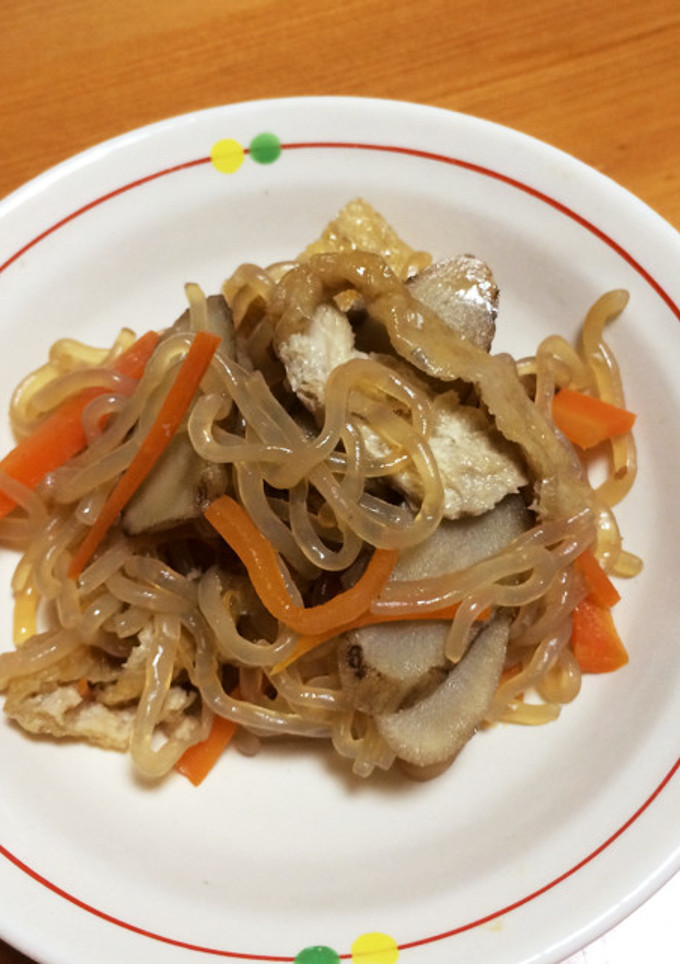 ごぼうと糸こんにゃくの炒め煮-レシピのメイン写真
