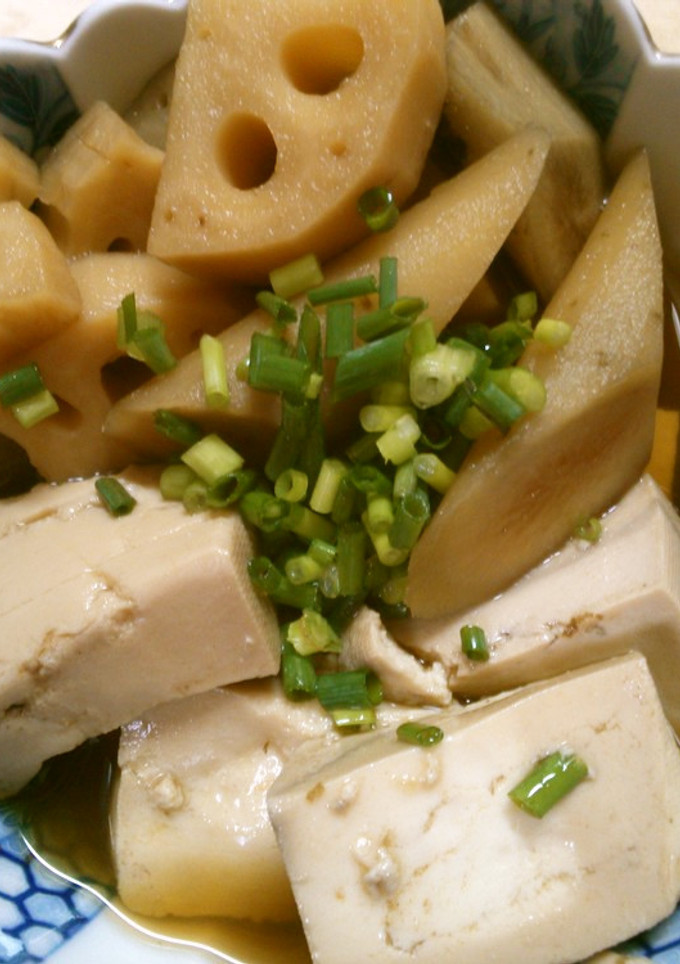 簡単！ ごぼうと蓮根 豆腐の 和風煮♪-レシピのメイン写真