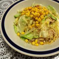 รูปของ 旦那レシピ㉙味噌ラーメン風パスタ