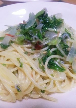 ジャコとセロリの葉っぱパスタ-レシピのメイン写真