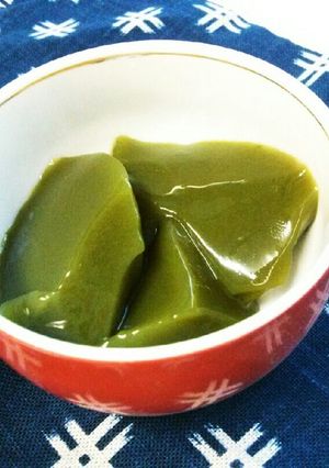 アガーでのど越しツルッと♪抹茶ゼリー☆-レシピのメイン写真