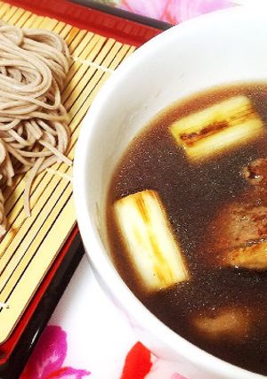 簡単なのに本格的!『鴨南蛮 つけそば』-レシピのメイン写真