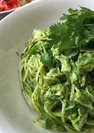 緑鮮やか!ササミの香菜ジェノベーゼ-レシピのメイン写真