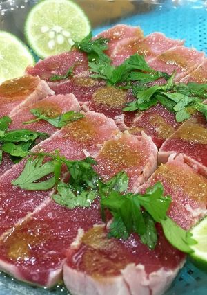 マグロの日系カルパッチョ-レシピのメイン写真
