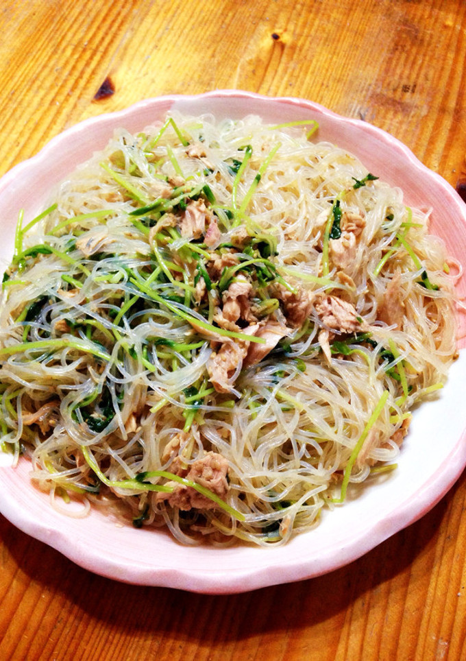 豆苗とツナ春雨の中華和え(*^^*)-レシピのメイン写真