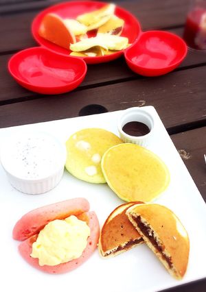 カラフルパンケーキ-レシピのメイン写真