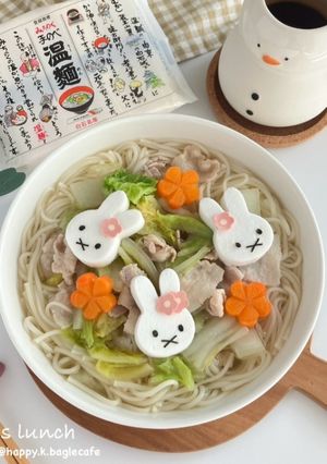 白菜と豚バラの温麺-レシピのメイン写真
