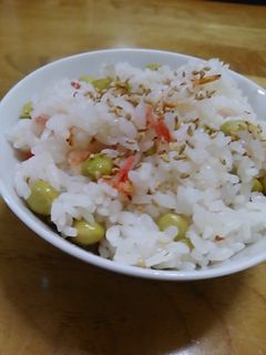 枝豆と桜えびご飯-レシピのメイン写真