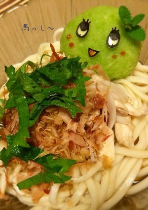 大根おろしアート☆ふなっしーうどん-レシピのメイン写真