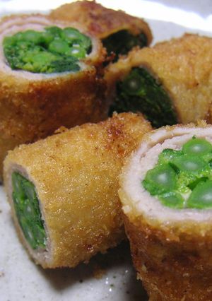 春は菜の花で巻き巻き豚カツ-レシピのメイン写真