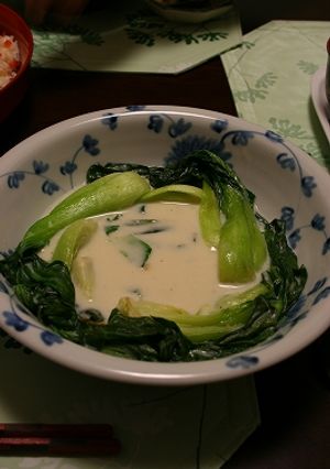青梗菜のクリーム煮-レシピのメイン写真