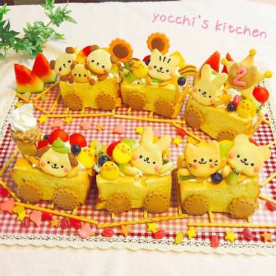 お誕生日列車のシフォンサンドケーキ by よっち 【クックパッド お誕生日列車のシフォンサンドケーキ by よっち 【クックパッド