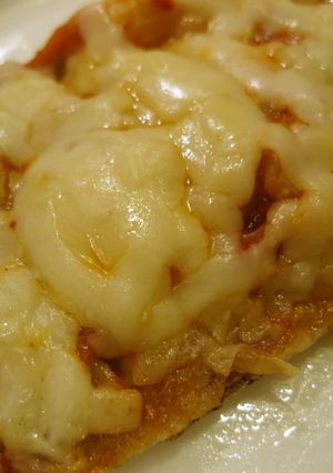 薄揚げでキムチピザ-レシピのメイン写真