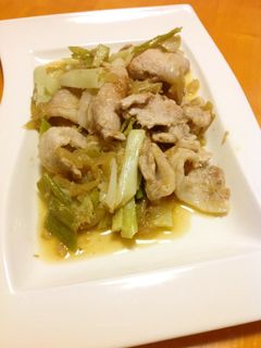 豚肉のたっぷり生姜、葱炒め-レシピのメイン写真