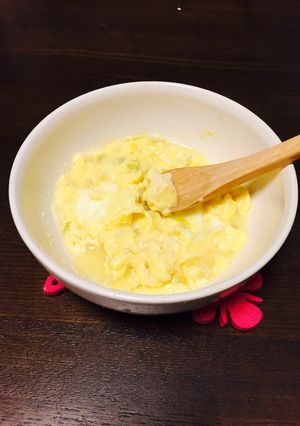 離乳食中期。3分で鶏ひき肉の親子丼-レシピのメイン写真