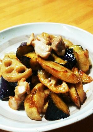 根菜なすの甘辛☆絡め-レシピのメイン写真