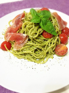 ジェノベーゼ・生ハムパスタ-レシピのメイン写真