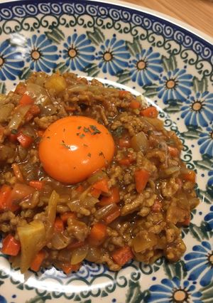 一人分のドライカレー♪-レシピのメイン写真