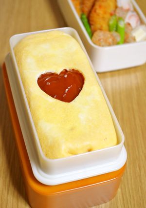お弁当用オムライス❤ケチャップを綺麗に✿-レシピのメイン写真