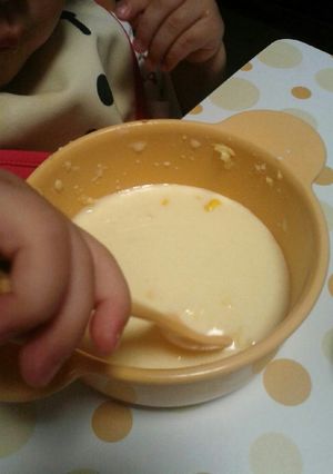 簡単!離乳食~混ぜるだけコーンスープ-レシピのメイン写真
