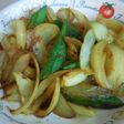オクラと玉ねぎの炒め物~カレー風味
