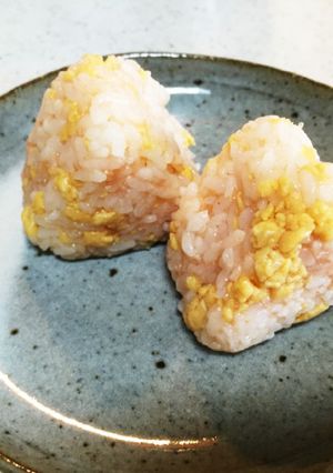 明太子と炒り卵のおにぎり-レシピのメイン写真