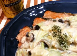 ホワイトソースは応用可!!秋鮭クリーム煮-レシピのメイン写真