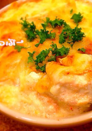 豆腐明太チーズ焼き♡コツなし超簡単♪-レシピのメイン写真