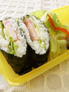 ハムチーズのおにぎらず-レシピのメイン写真