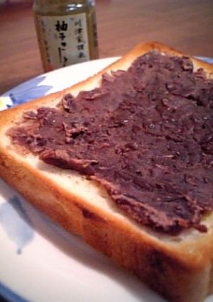 ピリリっ(๑￫‿ฺ￩๑)柚子あんトースト-レシピのメイン写真