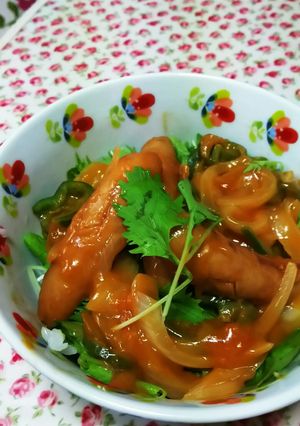 甘辛絶品ナポリタン丼-レシピのメイン写真