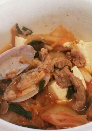 ★野菜いっぱい★簡単海鮮の豆腐スンドゥブ-レシピのメイン写真