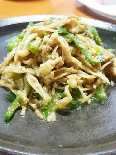 ピーマンとえのきの胡麻和え-レシピのメイン写真