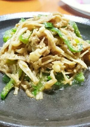 ピーマンとえのきの胡麻和え-レシピのメイン写真