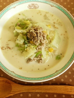 たっぷりしょうがと豚肉のミルクスープ-レシピのメイン写真