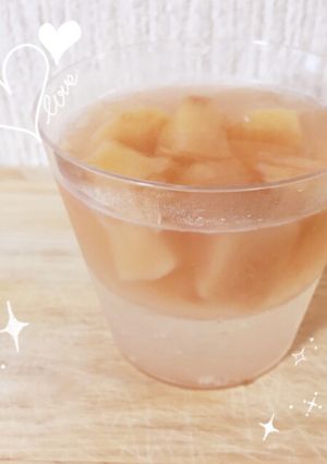 ぷるぷるシュワ〜♪二層の桃ゼリー-レシピのメイン写真