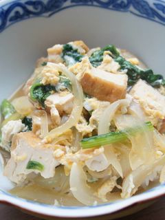 絹厚揚げの卵とじ丼-レシピのメイン写真