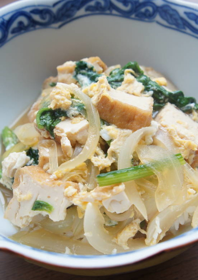 絹厚揚げの卵とじ丼-レシピのメイン写真