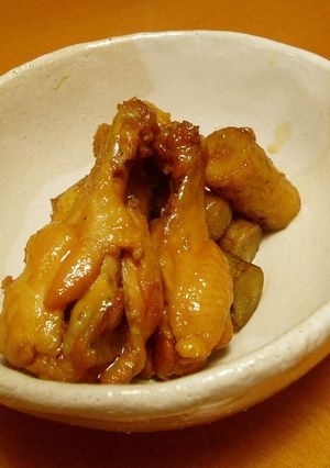 圧力鍋で≪手羽元とごぼうの煮物≫-レシピのメイン写真