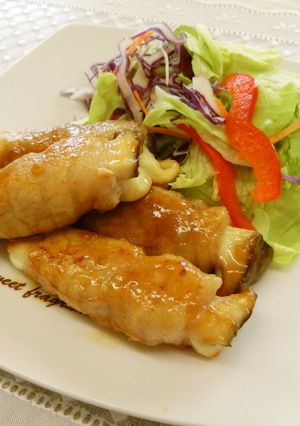 きのことチーズの肉巻きソテー-レシピのメイン写真