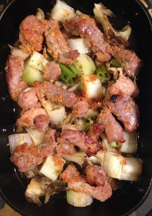 自宅ダッチ！ねぎと豚肉と舞茸-レシピのメイン写真