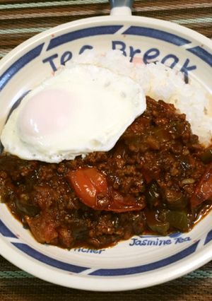 なす＆トマトのキーマカレー(覚書)-レシピのメイン写真