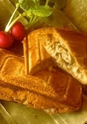 味噌きのこおやき風ホットサンド 糖質制限-レシピのメイン写真