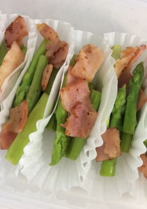 冷凍作りおき★弁当にアスパラベーコン炒め-レシピのメイン写真