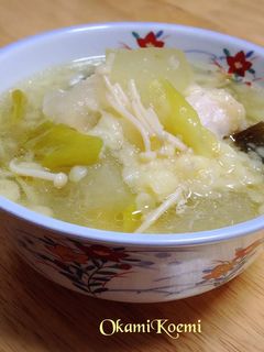 冬瓜と鶏胸肉のコクうま治部煮ふう-レシピのメイン写真