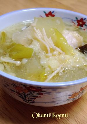 冬瓜と鶏胸肉のコクうま治部煮ふう-レシピのメイン写真