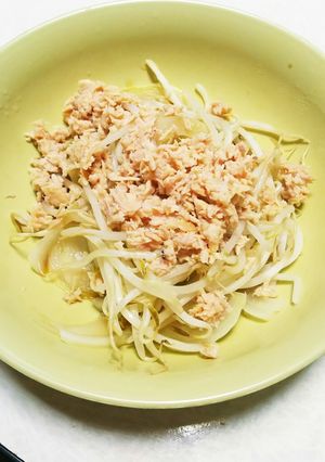 もやし玉ねぎツナめんつゆサラダ-レシピのメイン写真