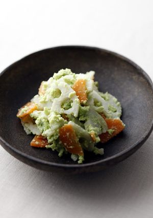 れんこんとにんじんのずんだあえ-レシピのメイン写真