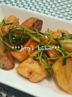 *常備菜*鶏肉と長芋の黒酢生姜炒め♡-レシピのメイン写真